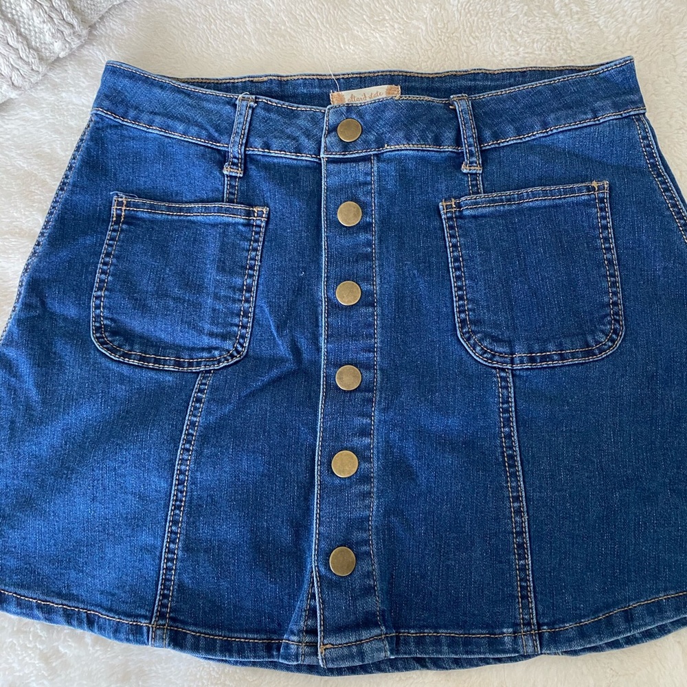 Altard State Denim Skirt - 70s inspired!